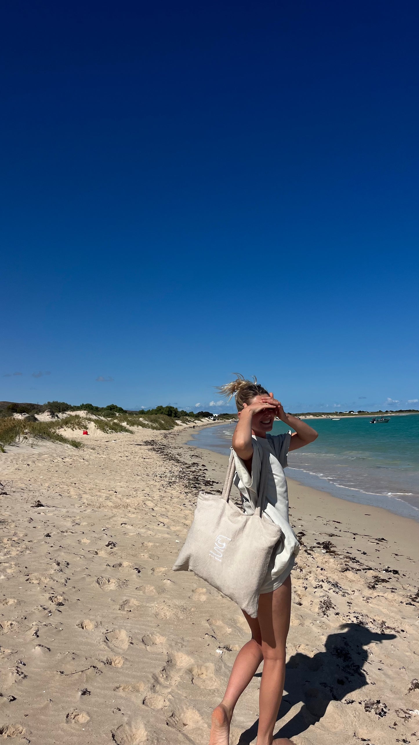 Terry beach bag